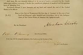Emancipation Proclamation Signed