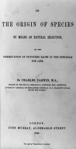 "On the Origin of Species" by Charles Darwin is published