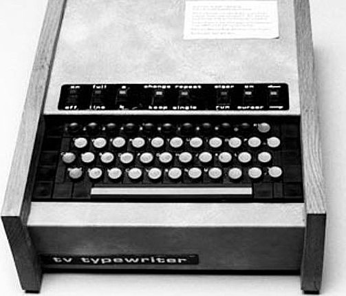 Tv type writer