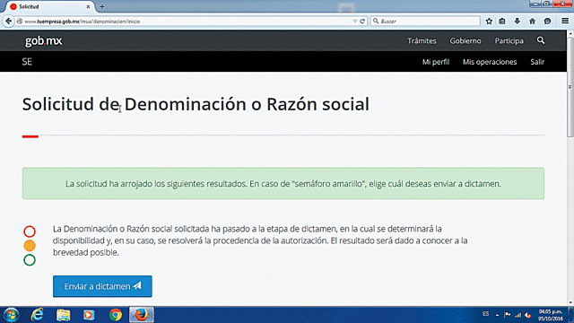 Denominación o razones sociales
