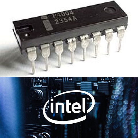 Intel 4004 - Frederico Faggin and Ted Hoff