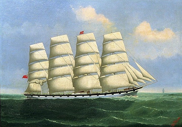 Three and Four Mast Ships