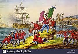 Giuseppe Garibaldi led the Red Shirts in the unification of Southern Italy