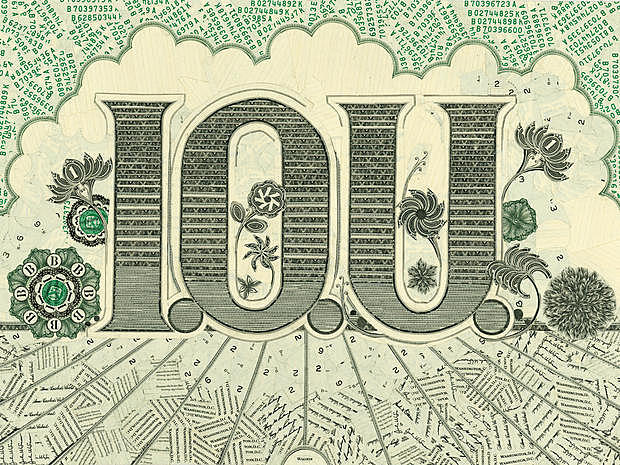 Jefferson writes the first IOU