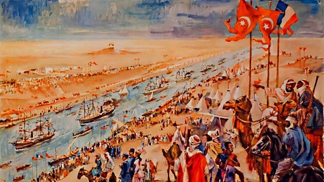 Inauguració del canal de Suez