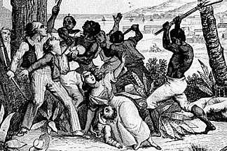 Whites kill hundreds of blacks