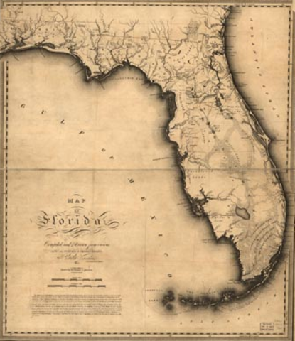 Spain gives Florida to the U.S