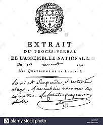 Decreto de la Asamblea Nacional y Decreto de la Convención