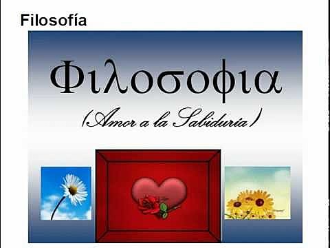 Significado etimológico de la palabra filosofía.