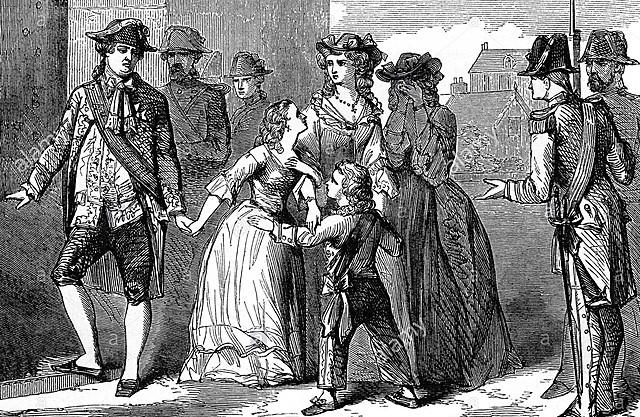 Encarcelación de la familia real