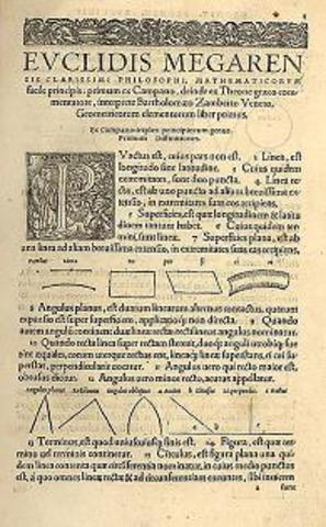 300 A.C - Elementos De Geometria  - Euclides
