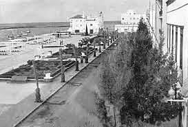The island of Lanzarote with the weapons and symbols of the Republic of Genoa