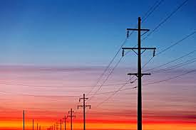 Gas and electric replace wind and wood power power lines are a common site