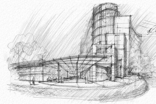dibujo arquitectonico fecha no muy clra