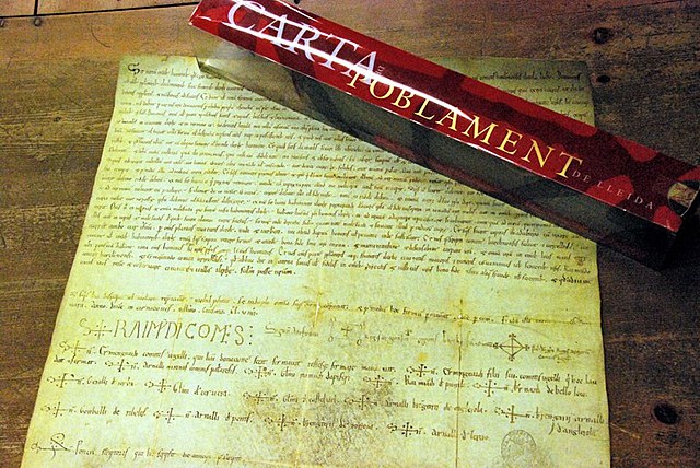 Guifré el Pelós rep una carta de poblament