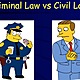 Criminal vs. civil law