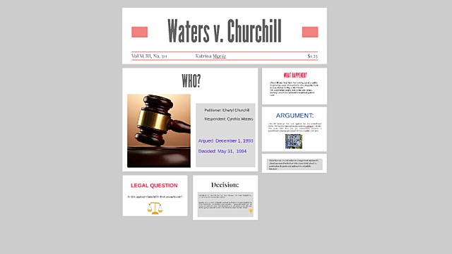 Waters vs Churchill