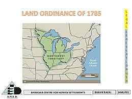 1785 The Ordinance of 1785