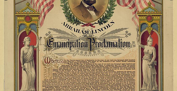 emancipation proclamation signed