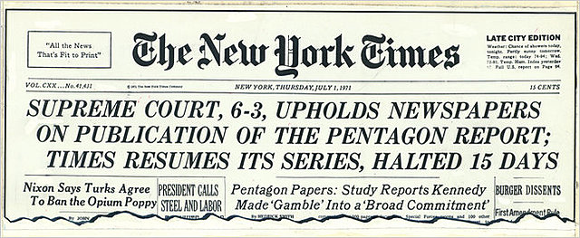 New York Times Company v. United States