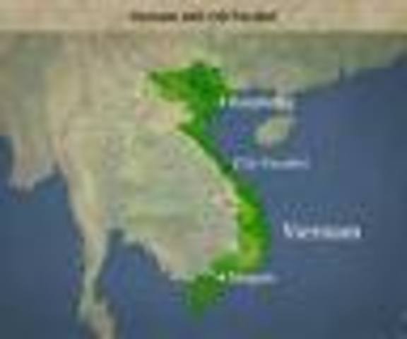 The Geneva Accords divide Vietnam in half at the 17th parallel