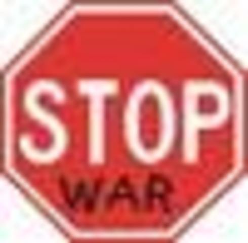 Massive anti-war demonstrations held in the U.S.