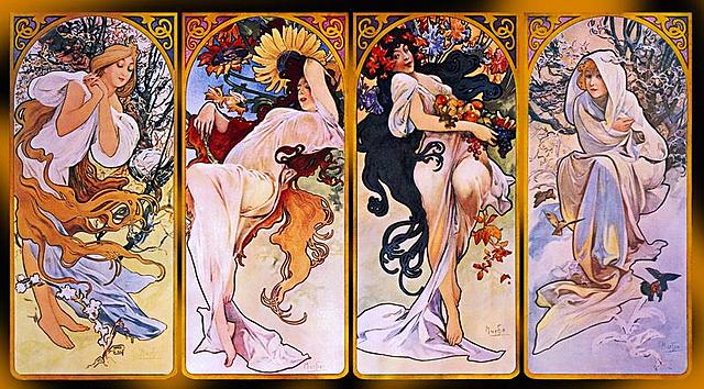Alfons Mucha, Las cuatro estaciones
