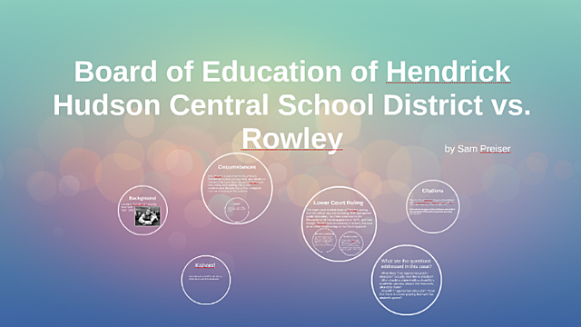 Hendrick Hudson School v. Rowley