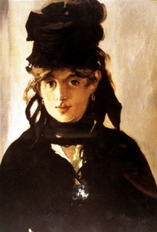 Manet befriends Berthe Morisot, a painter who influences his style.