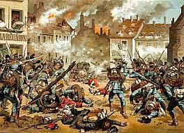 Derrota francesa en la batalla de Sedan -Fin de la guerra Franco-Prusiana-Surge el revanchismo frances.