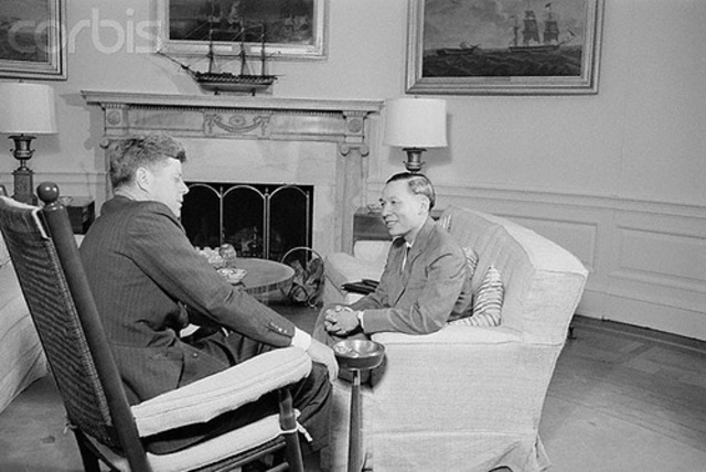 JFK and Ngo Dinh Diem meet