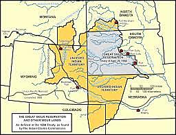 Crazy Horse and Red Cloud, Fort Laramie Treaty in 1868