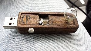 Apparition de la clé USB.