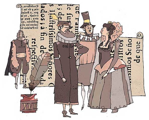 Llegada de un numeroso grupo de españoles