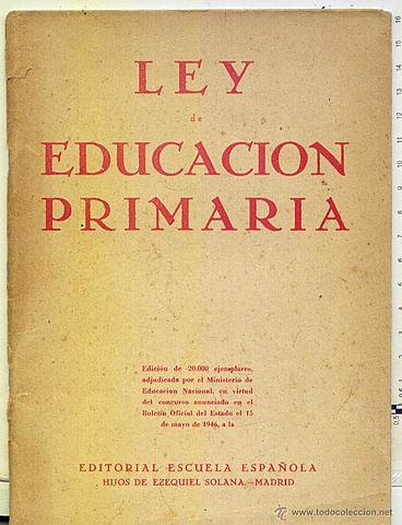 Ley de la educación primaria
