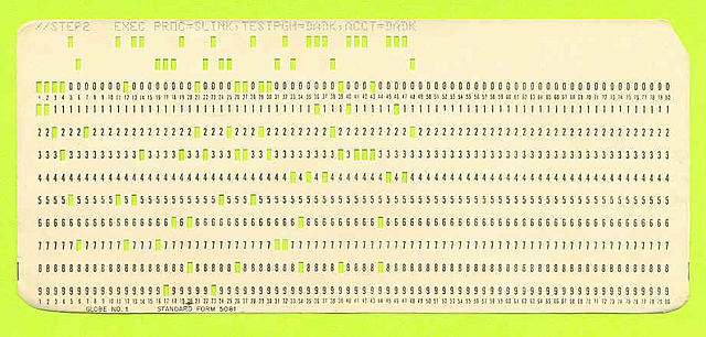 Variacion de tarjeta perforada