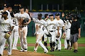 Allegheny's defeated the defending league-champion Chicago White Stockings