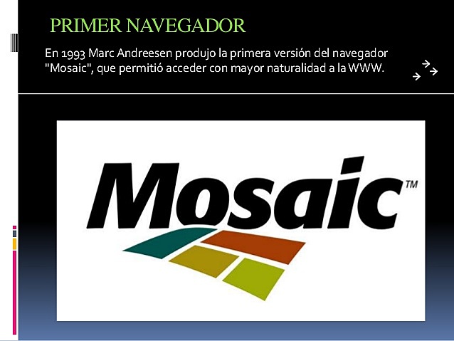 Primera Versión Navegador Mosaic
