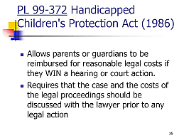 Handicapped Children's Protection Act