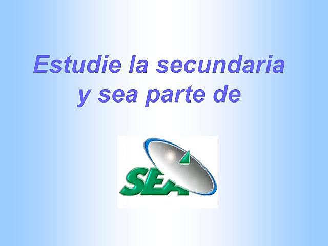 Programa Secundaria a Distancia para Adultos y Programas de Estudio de SEA