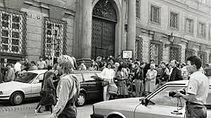 Fahrt des geschlossenen Zuges durch die DDR