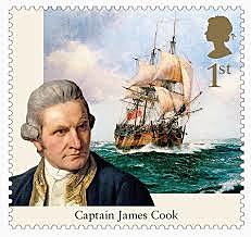 Captain James cook sails around Australia
