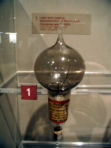 first lightbulb
