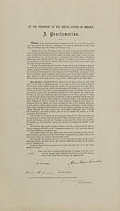 Emancipation Proclamation signed