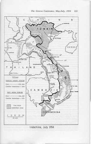 The Geneva Accords Divide Vietnam In Half At The 17th Parallel