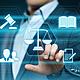 Concepto de la tecnología legal business internet del abogado ley laboral 110953081