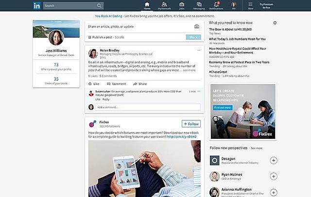 LinkedIn cambia su interfaz