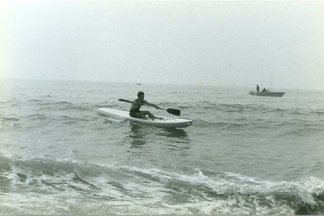 The first fiberglass sit on top kayak