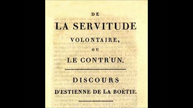Discurso sobre la servidumbre voluntaria o el Contra Uno