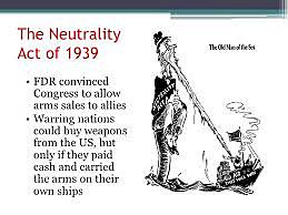 The Neutrality Act of 1939